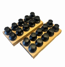 RANGE ROVER SPORT L494 VOGUE L405 SATIN BLACK WHEEL NUTS BOLT SET DEFENDER 2020