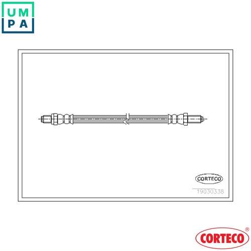 Brake hose 19030338 for saab - brake,