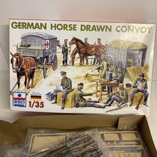 ESCI ERTL 5047 German Horse Drawn Convoy Model Kit 1:35 Rare Airfix Tamiya  
