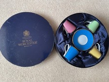 Royal Worcester. 4 Coffee Cups