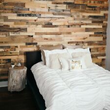Kiln Dried Reclaimed Pallet Wood - Wall Cladding Timber Planks Boards - 1sqm