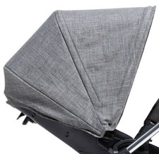 ⭐️ Mamas & Papas SOLA2 URBO2 SOLA URBO 2 Black & Grey Marl Pushchair Hood NEW