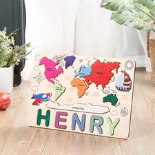 World Map Puzzle for