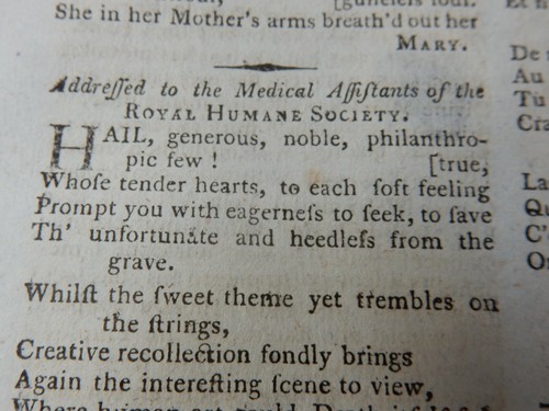 Medical ode poem royal humane - ,