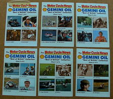 Motor Cycle News Racing Speedway Racers Joey Dunlop Stickers Shell Oil Poster