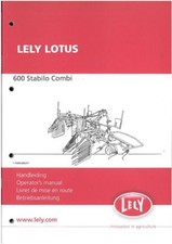 Lely Lotus Stabilo 600 Combi Operators Manual