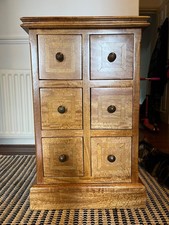 HANDMADE SOLID MAPLE BEDSIDE CHEST OF DRAWER MARBLE INLAY