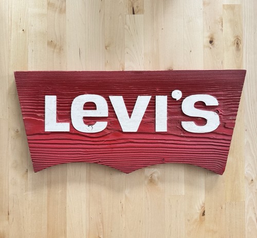 Levi wooden shop display - levi's,