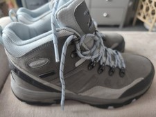 Sketchers Waterproof Boots Women Size 7 Grey-blue  Used Once