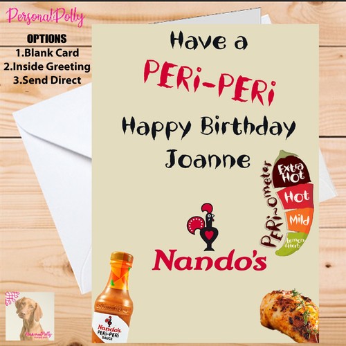 Personalised nandos card - personalised,