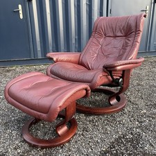 Vintage Ekornes Burgundy