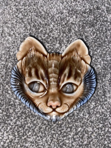 Vintage wade england cat face - england,