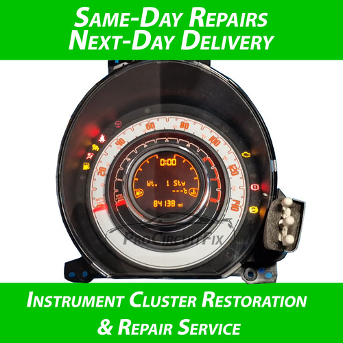 Fiat 500 instrument cluster - fiat,