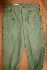 vtg british army 1960 PATTERN OG COMBAT TROUSERS SIZE 2 SMALL 30" WAIST 60 patt