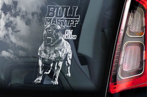 Bullmastiff car sticker dog - bullmastiff, sticker,