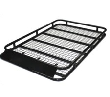 Steel Roof Cargo Cage 160x98cm Universal Basket Luggage Tray Carrier Rack 4x4