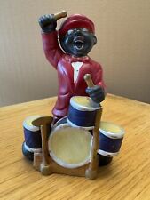 Jazz Band Drummer Statue. New