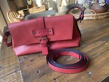 Matties ~ Womens Shoulder Crossbody Hand Bag ~ Red Leather