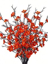 4pcs Artificial Flowers Plum