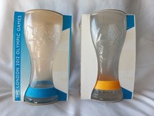 Olympic Games London 2012 Coca Cola Glasses Set of 2.