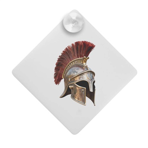 Spartan helmet car window - 'spartan, helmet'