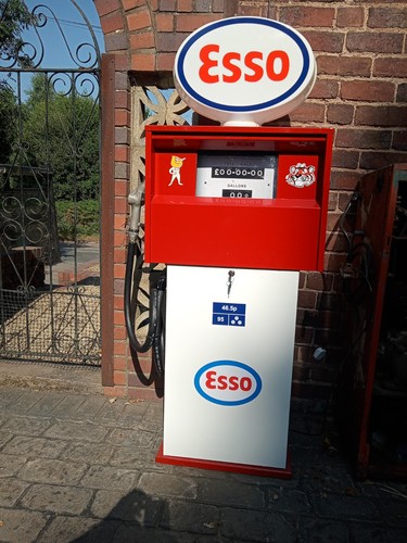 Vintage petrol pump - hytek, esso