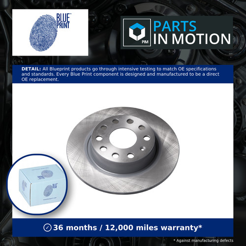 Brake discs pair solid - 2x, fits