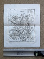 Shropshire antique county map
