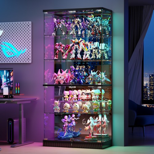 Display cabinet with glass - with,