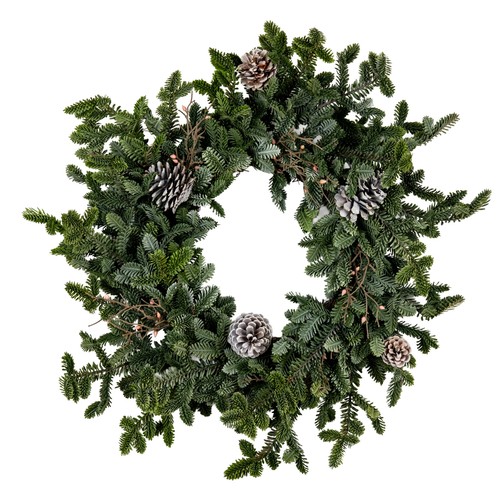 Woodland pine wreath with - woodland,