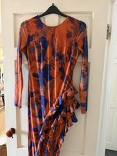 Santana Ruffle Mesh Maxi Dress