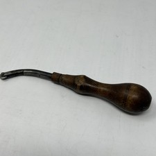 Vintage Leather Hand Tool Wood