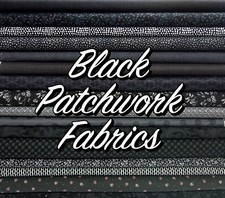 Black Cotton Fabric White