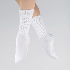 White Irish dance socks - all
