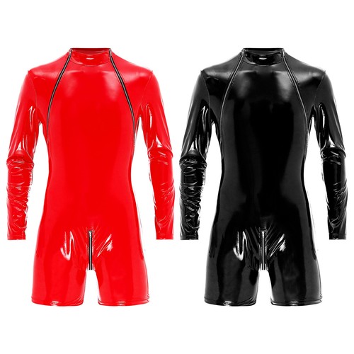 Men shiny pvc leather - men's,