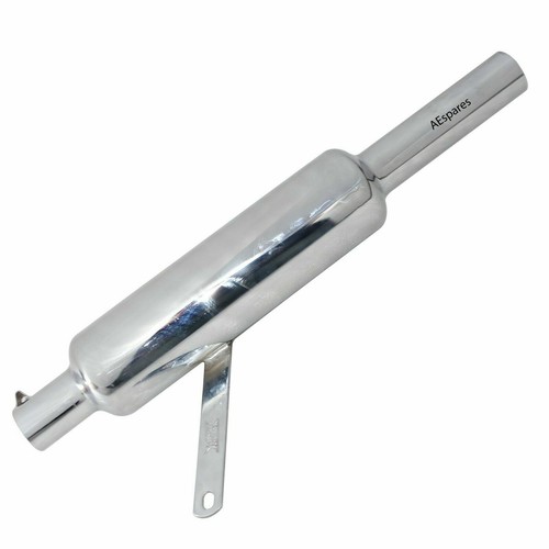 Exhaust silencer steel chrome - exhaust,