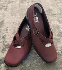 New Hotter Melody Shoes UK 4 Leather Mary-Jane Buckle Strap Comfort