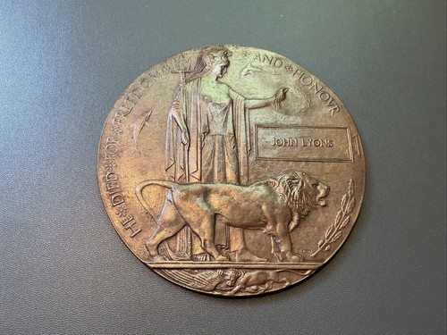 Ww1 memorial plaque - ww1, john