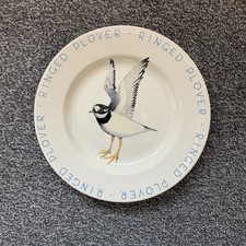 Emma Bridgewater Vintage Ringed Plover Sea Birds Rare 8.5" Plate VGC