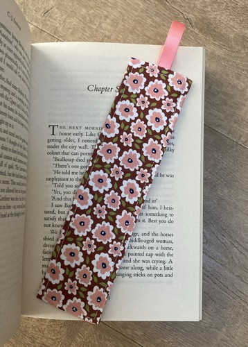Handmade fabric bookmark - fabric,