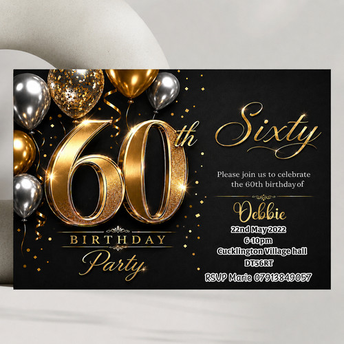 Personalised 60th birthday - personalised,