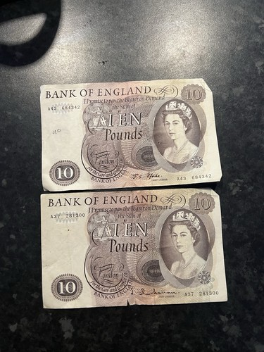 Vitage bank england ten and - england,