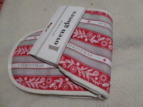 Double oven glove christmas - oven,