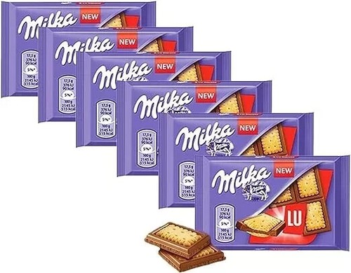 Milka biscuits with - lu,