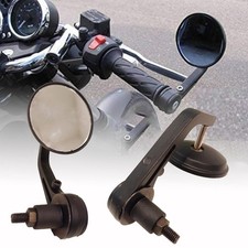 Royal Enfield Handle Bar End Mirror Round For Old Classic/ Bullet 350 & 500cc