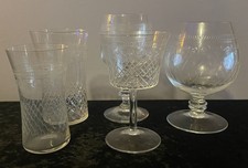 Pall Mall Lady Hamilton Tumblers Wine Brandy & Champagne Glasses (5 pieces) A 1