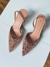 Zara slingback sequin heels