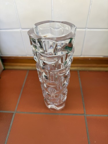 Vintage lead crystal vase - vintage,