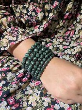 Seraphinite Serafinite 7mm Healing Stone Gemstone Natural Chakra Jewelry