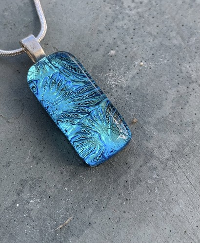 Dichroic glass pendant - dichroic,